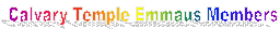 Calvary Temple Emmaus Members